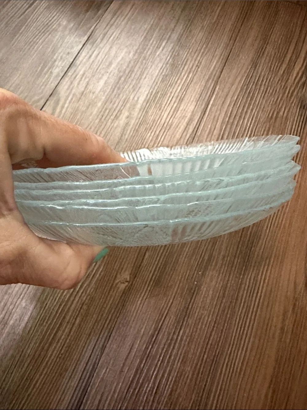 Canterbury by ARCOROC glass salad plates,6pc!EXCELLENT